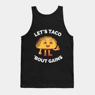 Lets Taco Bout It - Funny Food Pun For Tacos Lovers, Food Lovers Tank Top